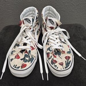 Vans Sk8-Hi rose pattern sneakers